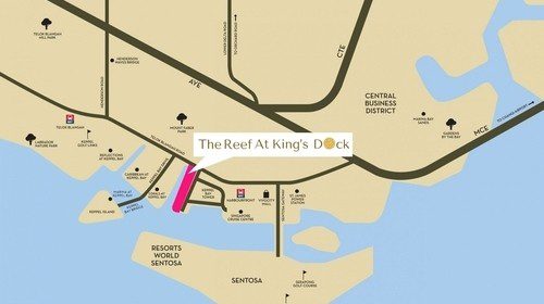 Reef At King's Dock Site Map