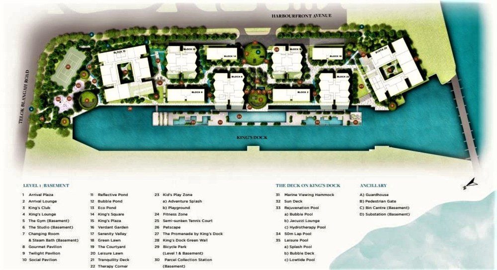 The Reef At King's Dock Site Plan