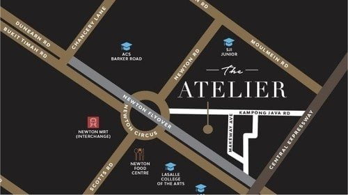 The Atelier Condo Location Map