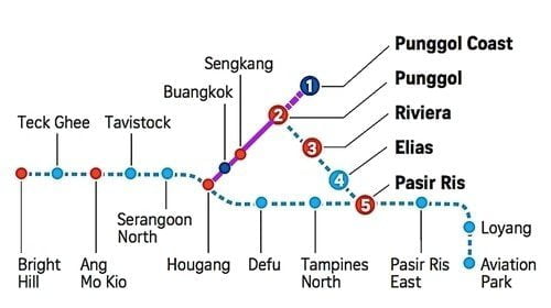 North-East Line Extension to Punggol Coast