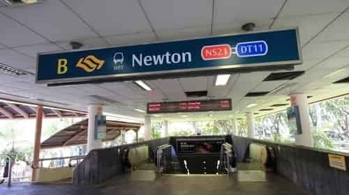 Newton MRT Station near 10 Evelyn