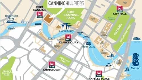 Canninghill Piers Location Map