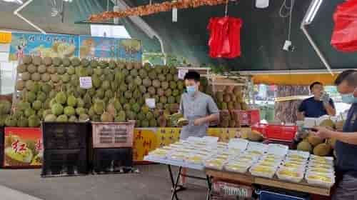 Durian Stall at Sims Place