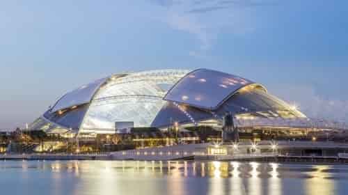 Singapore Sports Hub, a short drive from Atlassia condo