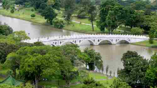 Jurong Lake Gardens is a short train ride from Copen Grand EC