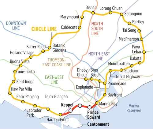 Terra Hill Review: MRT Circle Line Map