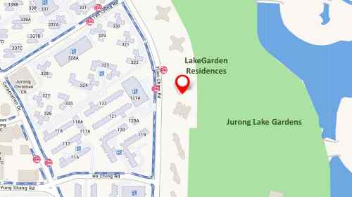 LakeGarden Residences Location.