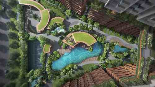 Lentor Hills Residences Aerial Perspective