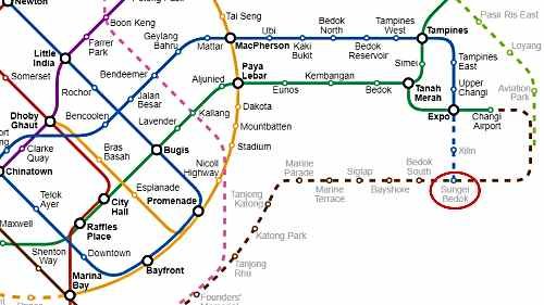 Bagnall Haus is a 4-minute walk from Sungei Bedok MRT station