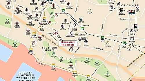 Bloomsbury Residences Location Map