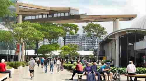 Pedestrianised Stretch of Tampines Central 5