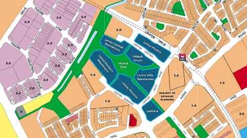 Location of Lentor Private Residential Developments Location of Lentor Private Residential Developments