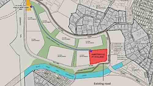 Walking Path from Amberwood to King Albert Park MRT