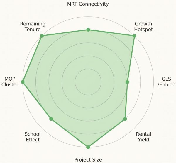 Chencharu Central Residences PrimeKey Analysis & Review - Radar Chart Chencharu Central Residences PrimeKey Analysis & Review - Radar Chart